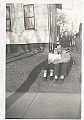 Ray - Adeline-Manitowoc in front of Grandma Goeke's house